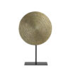 ORNAMENT ON BASE RAWAS CIRCLE METAL BLACK 35X10X56CM