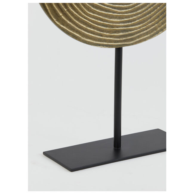 ORNAMENT ON BASE RAWAS CIRCLE METAL BLACK 35X10X56CM - Image 5