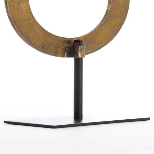 ORNAMENT ON BASE WAIWO BRONZE 25X10X39CM - Image 3