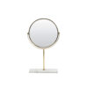 MIRROR ON BASE RIESCO MARBLE WHITE GOLD 24X9X40.5CM