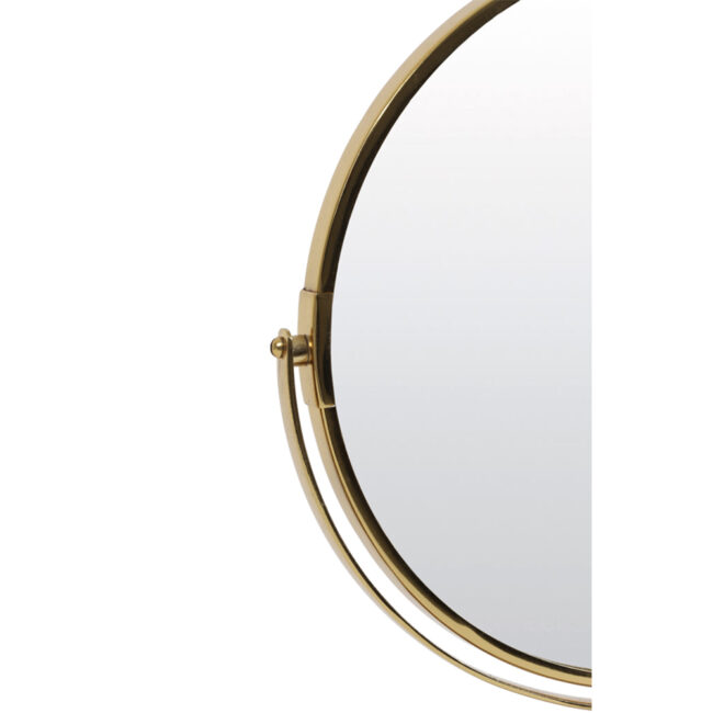 MIRROR ON BASE RIESCO MARBLE WHITE GOLD 24X9X40.5CM - Image 4