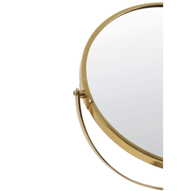 MIRROR ON BASE RIESCO MARBLE WHITE GOLD 24X9X40.5CM - Image 5