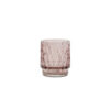 TEALIGHT GRACE GLASS OLD PINK 7X8CM
