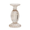 CANDLEHOLDER AGUAMALA GLASS LIGHT GOLD 10X19CM