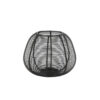 HURRICANE CANDLEHOLDER ODETO MATT BLACK 18.5X15CM