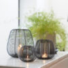 HURRICANE CANDLEHOLDER ODETO MATT BLACK 18.5X15CM - Image 2