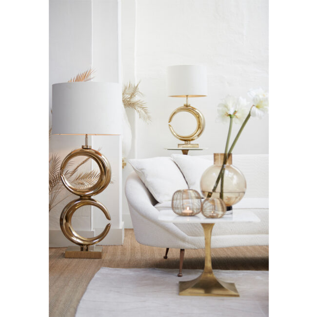 CANDLEHOLDER HURRICANE ODETO GOLD 18.5X15CM - Image 3
