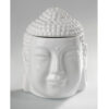 BURNER BUDDHA 12X14.5CM WHITE