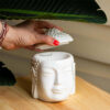 BURNER BUDDHA 12X14.5CM WHITE - Image 3