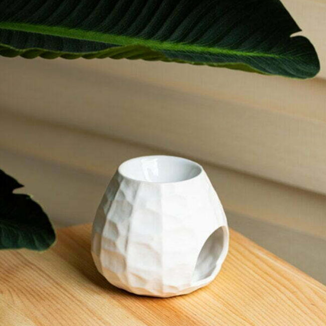 BURNER CHISSELED WHITE 11X11CM - Image 3