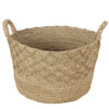 BASKET SEAGRASS WOVEN 46X46X38CM