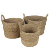 BASKET SEAGRASS WOVEN 46X46X38CM - Image 4