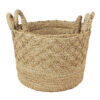 BASKET SEAGRASS WOVEN 46X46X38CM - Image 3