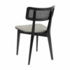 CHAIR AURIOL CAMEL 15 (PELLISIMO) NATURAL CANE. BLACK LEG - Image 5