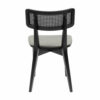 CHAIR AURIOL CAMEL 15 (PELLISIMO) NATURAL CANE. BLACK LEG - Image 4