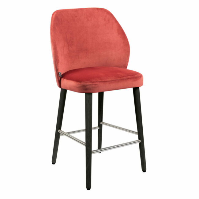 BARSTOOL BARLEX 53X58X112/80CM GUARD 158 (BOULEVARD) BEECH BLCAK LEG - Image 3