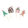 SET OF 24 CASES TOPPERS CUPCAKE GINGERBREAD CHRISTMAS - Image 2