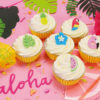 SET OF 6 TROPICAL CUPCAKE TOPPERS 5CM - Image 3
