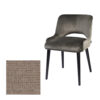CHAIR HARPER 53X60X80CM MERCURY 07 (BOUTIQUE) BEECH BLACK LEGS