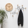 WALL CLOCK PURE WALNUT 40CM - Image 3