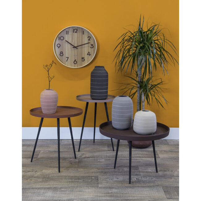 WALL CLOCK PURE WALNUT 40CM - Image 5