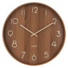 WALL CLOCK PURE DARK WOOD 60CM