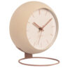TABLE CLOCK NIRVANA GLOBE SAND BROWN 25X14CM - Image 2