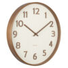 WALL CLOCK PURE WOOD GRAIN IVORY 40CM