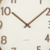 WALL CLOCK PURE WOOD GRAIN IVORY 40CM - Image 2