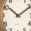 WALL CLOCK PURE WOOD GRAIN IVORY 22CM - Image 2