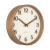WALL CLOCK PURE WOOD GRAIN IVORY 22CM