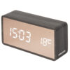 ALARM CLOCK COPPER MIRROR LED BLACK 7X4.5X15CM - Image 2