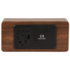 ALARM CLOCK COPPER MIRROR LED DARK WOOD 7X4.5X15CM - Image 4