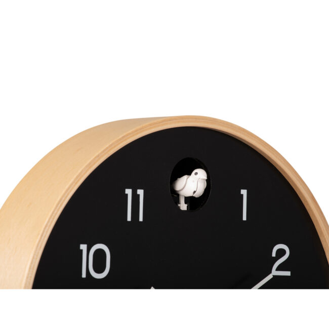 WALL CLOCK NATURAL CUCKOO BLACK 31.5CM - Image 3