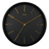 WALL CLOCK BELLE NUMBERS BLACK 35CM
