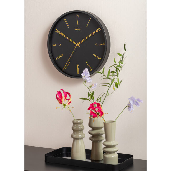 WALL CLOCK BELLE NUMBERS BLACK 35CM - Image 4