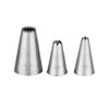 SET OF 3 JEM NOZZLES MINI CUPCAKES STARS PIPING TIPS