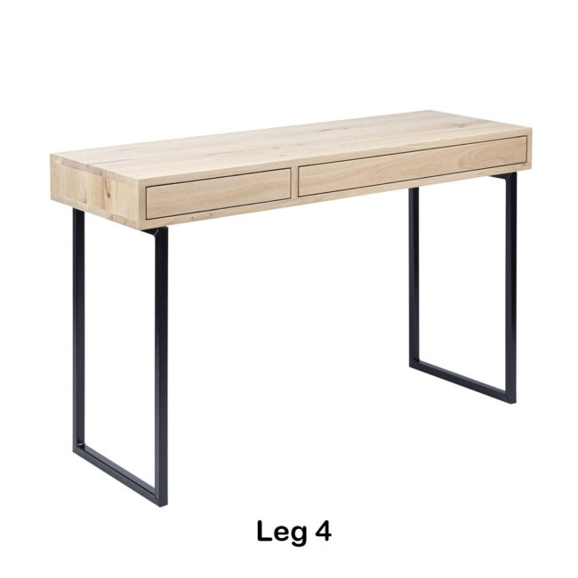 DESK OXFORD 130X45X76CM 2 DRAWERS - Image 4
