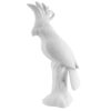 STATUE COCKATOO CERAMIC MATT WHITE 28X9X12CM
