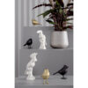 STATUE COCKATOO CERAMIC MATT WHITE 28X9X12CM - Image 2