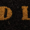 DOOR MAT "HEY GOOD LOOKING" GOLD BLACK 75X26CM - Image 2