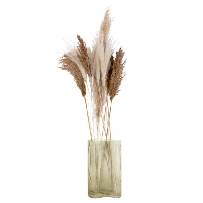VASE ALLURE WAVE GLASS 27X10X16CM - Image 4