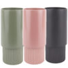 PLANT POT RIBBED MATT 26CM