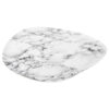 TRAY MARBLE LOOK IRON WHITE 19X25CM