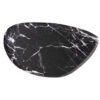 TRAY MARBLE LOOK IRON BLACK 26X29.5CM