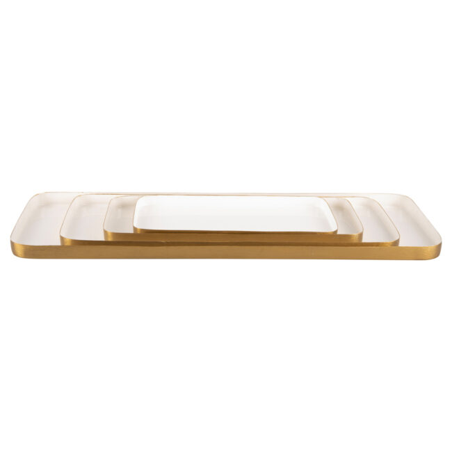 PLATTER FESTIVE IRON WHITE 16X41X2CM - Image 5