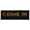 DOOR MAT "COME IN WINE" GOLD BLACK 75CM