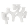 CANDLEHOLDER SWIRLS WHITE 35CM - Image 2