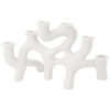 CANDLEHOLDER SWIRLS WHITE 35CM - Image 3