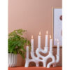 CANDLEHOLDER SWIRLS WHITE 35CM - Image 7